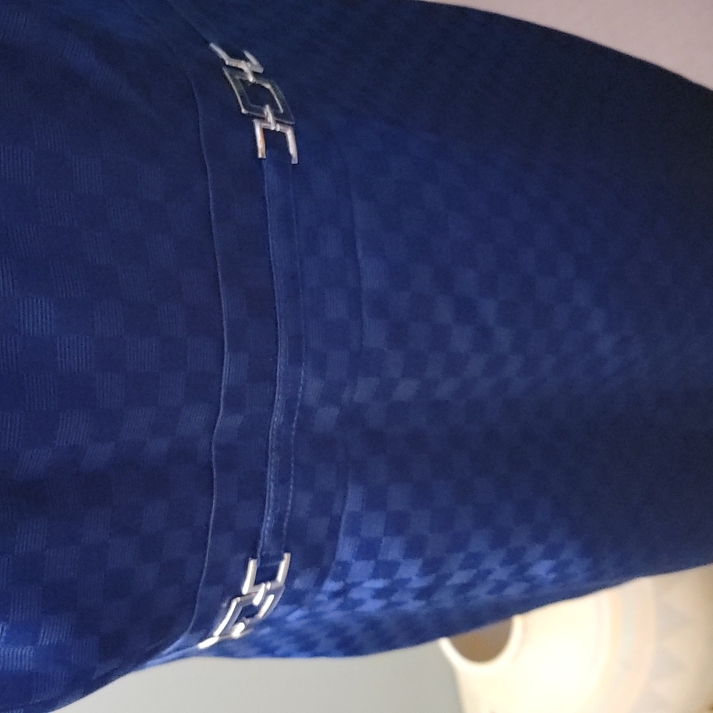 Blue Decorative Pattern Dress - Picture 2 of 8